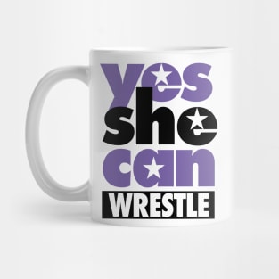 Yes she can wrestle Mug